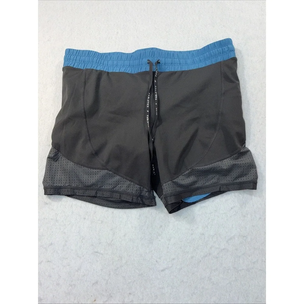 Fabletics‎ Women's Lined Running Shorts Blue Athletic Workout Gym Size L Approx